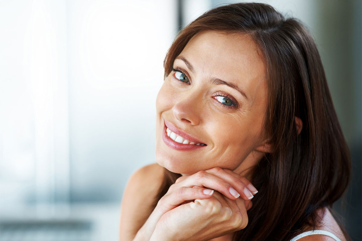Woman with smooth skin after neuromodulators in Palm Coast, FL